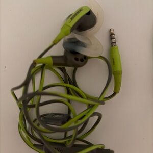 Bose Bright Green and Gray Wired In-Ear Headphones
